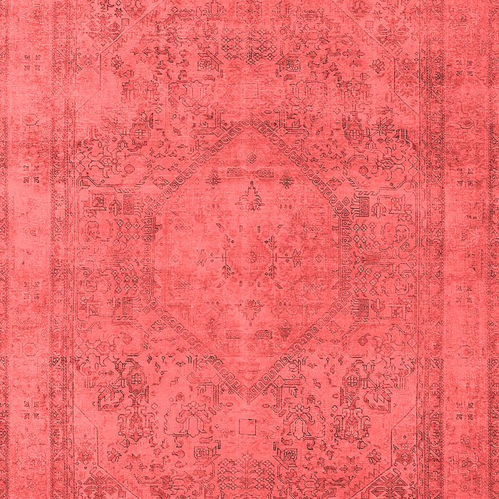 Machine Washable Oriental Red Industrial Rug, wshurb1717red