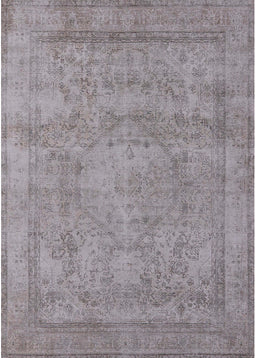 Mid-Century Modern Dark Gray Oriental Rug, urb1717