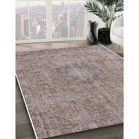 Mid-Century Modern Rose Purple Oriental Rug, urb1718