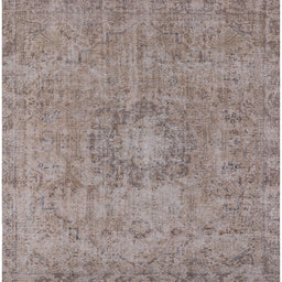 Square Mid-Century Modern Rose Purple Oriental Rug, urb1718