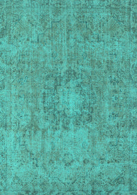 Oriental Turquoise Industrial Rug, urb1718turq