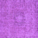 Square Machine Washable Oriental Purple Industrial Area Rugs, wshurb1718pur