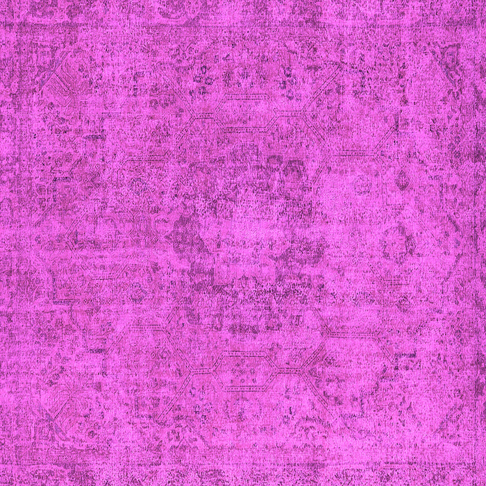 Square Machine Washable Oriental Pink Industrial Rug, wshurb1718pnk