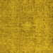 Square Oriental Yellow Industrial Rug, urb1718yw