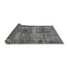 Sideview of Oriental Gray Industrial Rug, urb1719gry