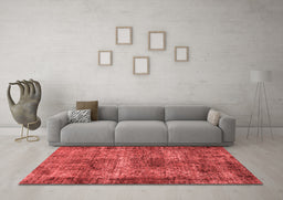 Industrial Red Washable Rugs