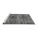 Sideview of Machine Washable Oriental Gray Industrial Rug, wshurb1719gry