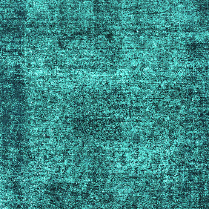 Machine Washable Oriental Turquoise Industrial Area Rugs, wshurb1719turq