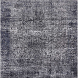 Square Mid-Century Modern Dark Gray Oriental Rug, urb1719