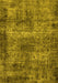 Oriental Yellow Industrial Rug, urb1719yw