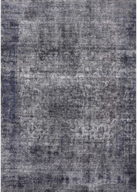 Machine Washable Industrial Modern Dark Gray Rug, wshurb1719