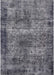 Machine Washable Industrial Modern Dark Gray Rug, wshurb1719