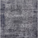 Square Machine Washable Industrial Modern Dark Gray Rug, wshurb1719