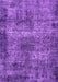 Machine Washable Oriental Purple Industrial Area Rugs, wshurb1719pur