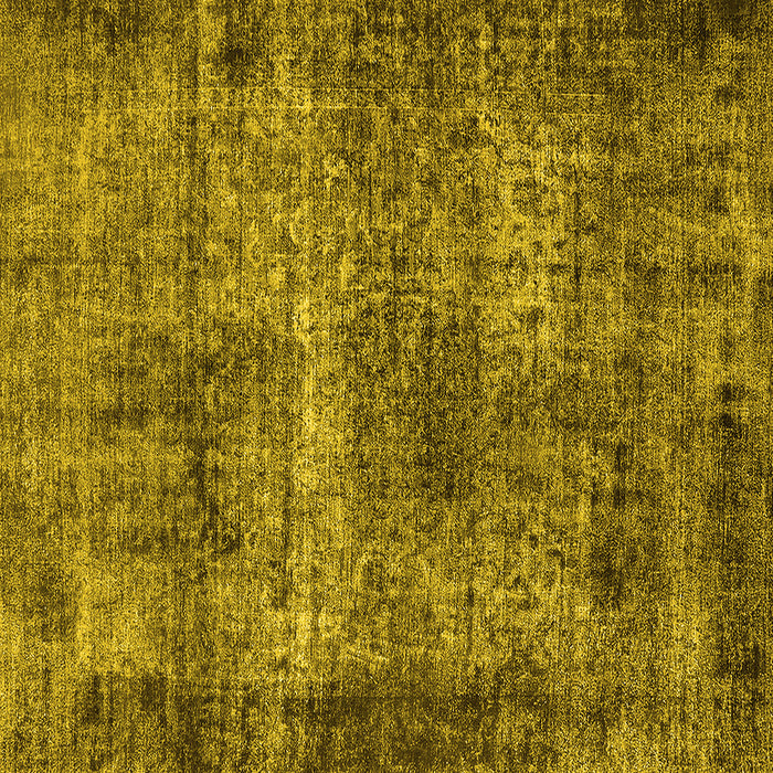 Square Machine Washable Oriental Yellow Industrial Rug, wshurb1719yw