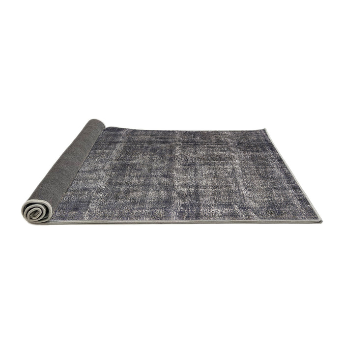 Sideview of Mid-Century Modern Gunmetal Gray Oriental Rug, urb1720