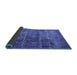 Sideview of Oriental Blue Industrial Rug, urb1720blu