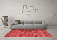 Machine Washable Oriental Red Industrial Rug, wshurb1720red