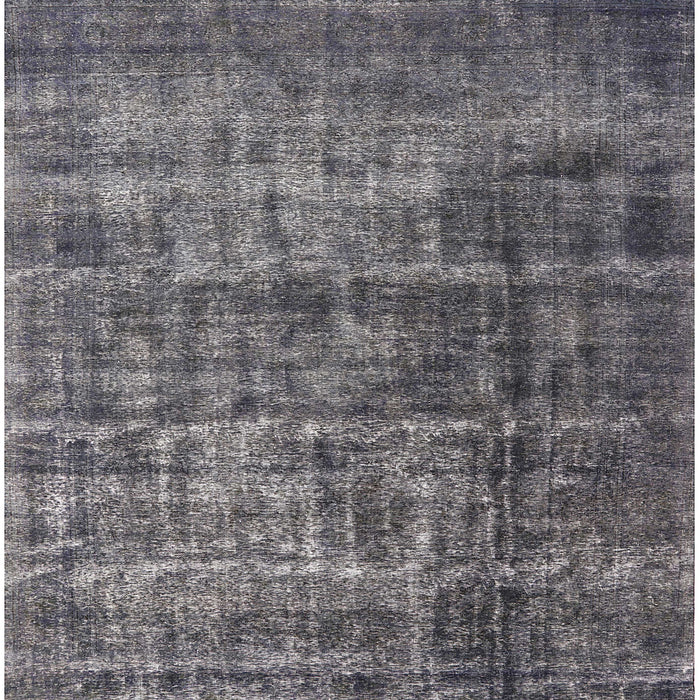 Square Mid-Century Modern Gunmetal Gray Oriental Rug, urb1720