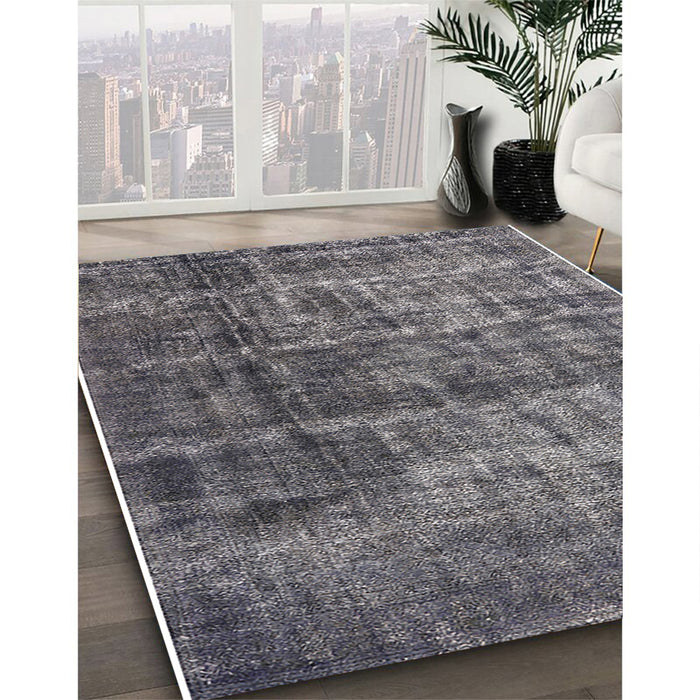 Machine Washable Industrial Modern Gunmetal Gray Rug in a Family Room, wshurb1720
