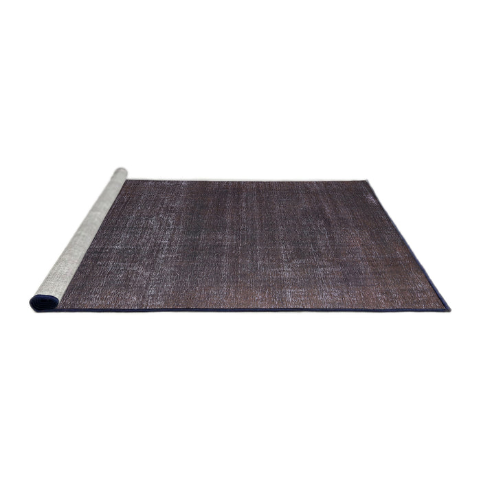 Sideview of Machine Washable Industrial Modern Black Rug, wshurb1721