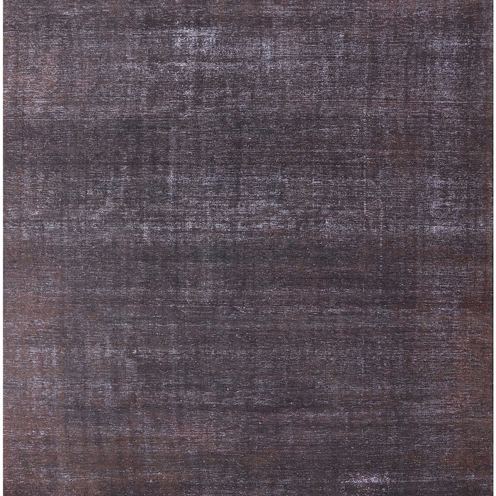 Square Mid-Century Modern Black Oriental Rug, urb1721