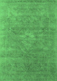 Oriental Emerald Green Industrial Rug, urb1722emgrn