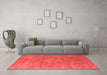 Industrial Red Washable Rugs