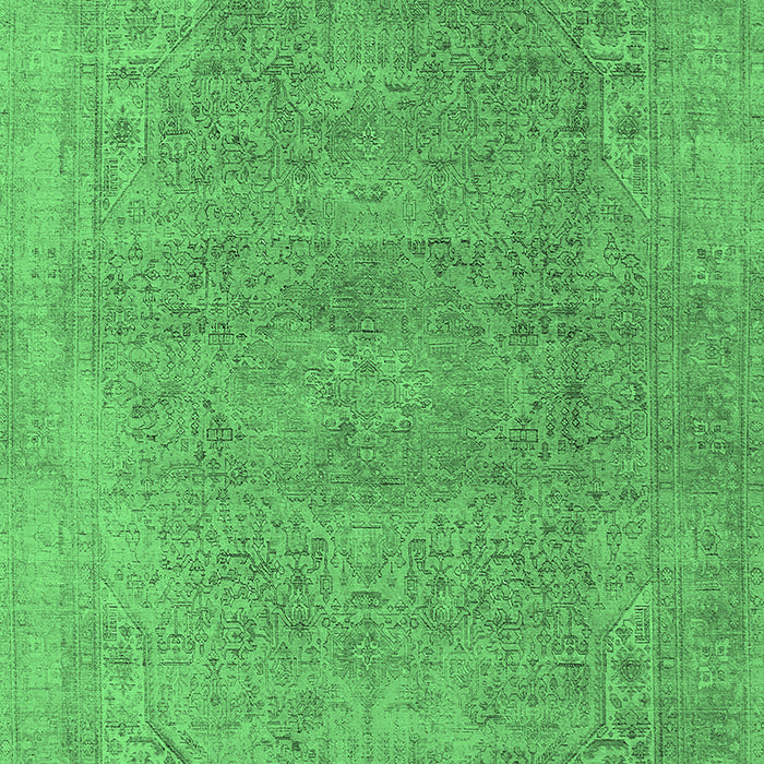 Machine Washable Oriental Emerald Green Industrial Area Rugs, wshurb1723emgrn