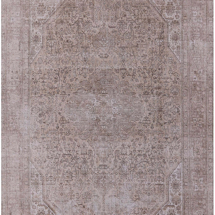 Machine Washable Industrial Modern Silver Pink Rug, wshurb1723