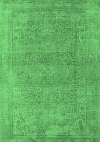 Oriental Emerald Green Industrial Rug, urb1723emgrn