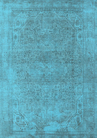 Oriental Light Blue Industrial Rug, urb1723lblu