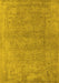 Machine Washable Oriental Yellow Industrial Rug, wshurb1723yw