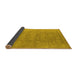 Sideview of Oriental Yellow Industrial Rug, urb1723yw