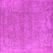 Square Oriental Pink Industrial Rug, urb1723pnk