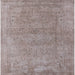 Square Mid-Century Modern Silver Pink Oriental Rug, urb1723