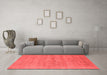 Industrial Red Washable Rugs