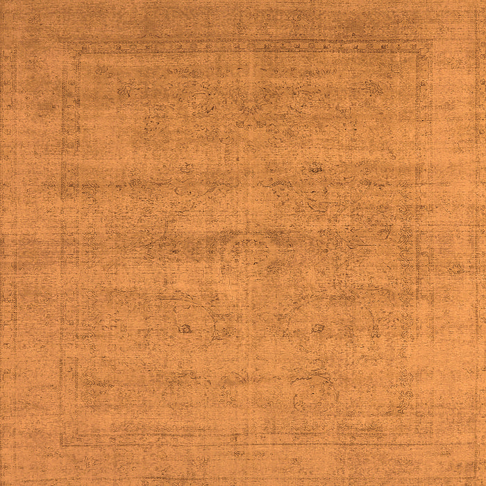 Square Oriental Orange Industrial Rug, urb1724org