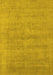 Machine Washable Oriental Yellow Industrial Rug, wshurb1724yw