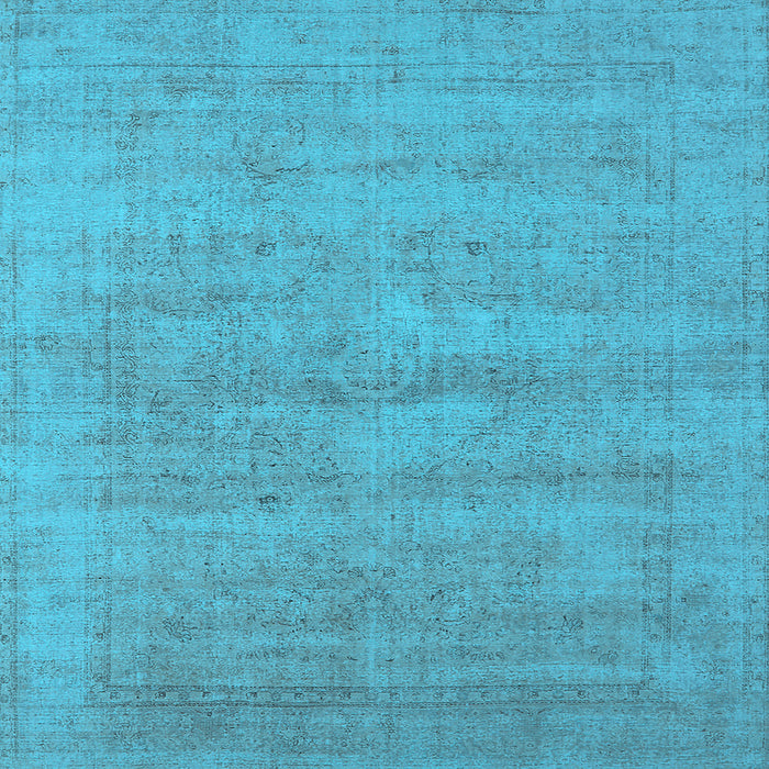 Square Oriental Light Blue Industrial Rug, urb1724lblu