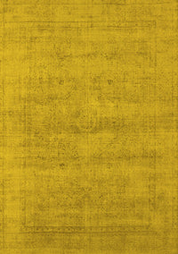 Oriental Yellow Industrial Rug, urb1724yw