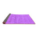 Sideview of Oriental Purple Industrial Rug, urb1724pur