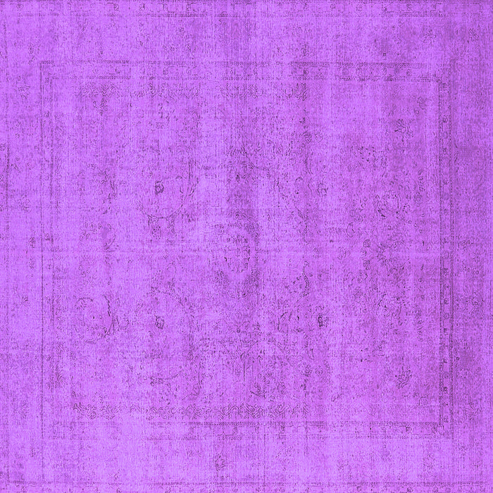 Square Oriental Purple Industrial Rug, urb1724pur