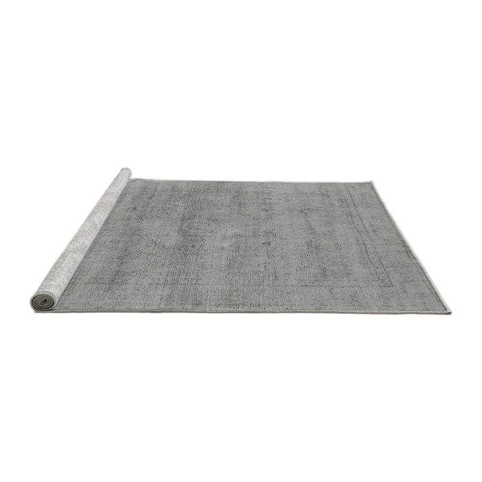 Sideview of Machine Washable Oriental Gray Industrial Rug, wshurb1724gry