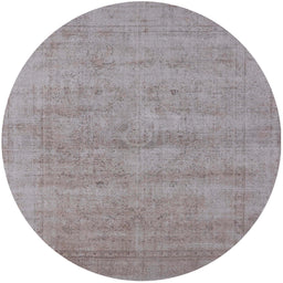Round Machine Washable Industrial Modern Rose Dust Purple Rug, wshurb1724