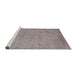 Sideview of Machine Washable Industrial Modern Rose Dust Purple Rug, wshurb1725