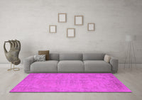 Machine Washable Oriental Pink Industrial Rug, wshurb1725pnk