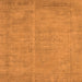 Square Machine Washable Oriental Orange Industrial Area Rugs, wshurb1725org