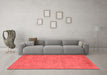 Industrial Red Washable Rugs