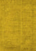 Oriental Yellow Industrial Rug, urb1725yw